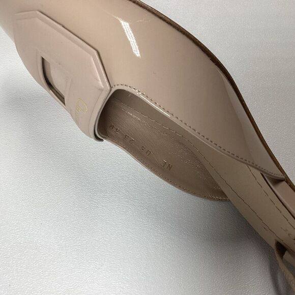 SINGLE‎ SHOE ONLY CHRISTIAN DIOR Day Slingback  Leather  Pumps Nude Size EU 38 - Picture 7 of 11